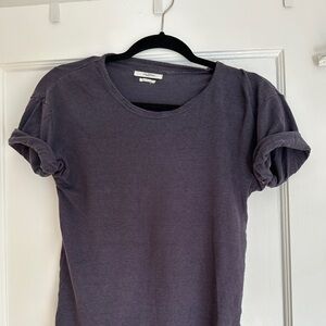 Isabel Marant Etoile Linen-Style T-Shirt, Navy, S